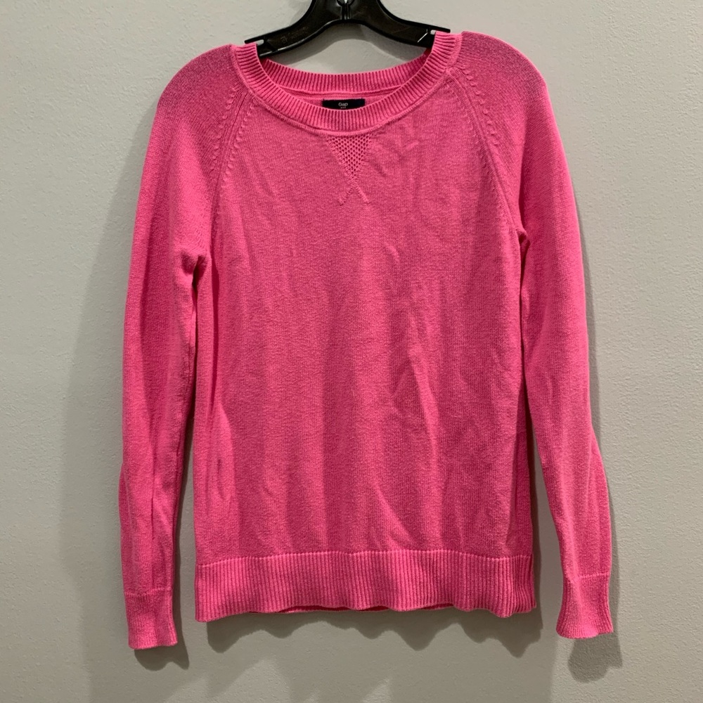 Pink long-sleeve sweater